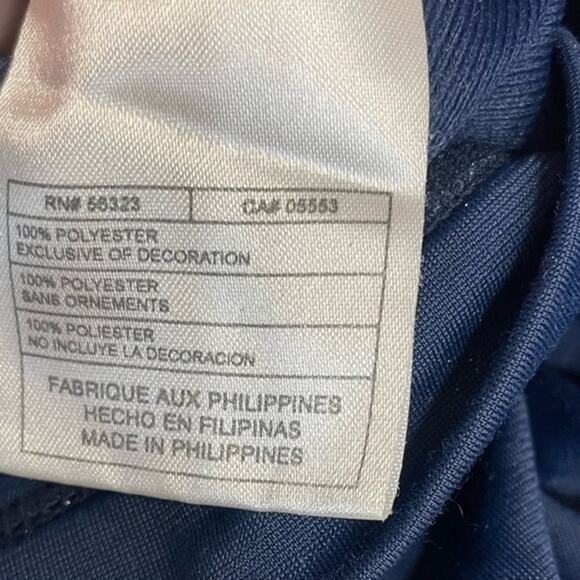 Nike Jacket Full Zip Athletic Lightweight Navy Gray Mens size XL - Picture 9 of 10